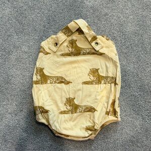 Kate Quinn Baby Romper overall bubble with Tiger Print